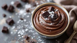 Mousse al cioccolato all'acqua: leggera, veloce e chic