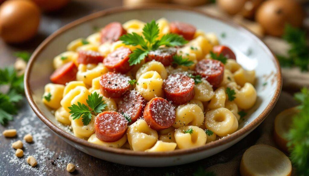 Se gli gnocchi li fai solo al ragù non sai cosa ti perdi: cremosi e con la salsiccia, primo perfetto a Natale