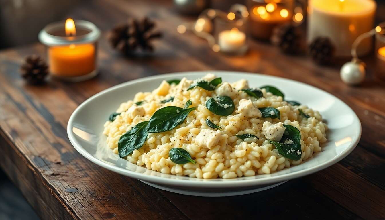 R&eacute;inventer le risotto aux &eacute;pinards et gorgonzola
