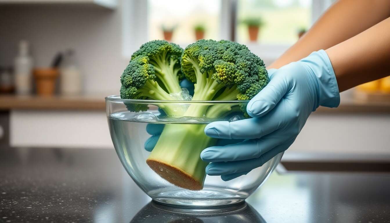 S&eacute;lection des produits adapt&eacute;s pour laver les brocolis