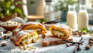 Sfoglia, latte e pistacchio: una spolverata di zucchero a velo e ti sei fatto dei dolcetti che non si dimenticano
