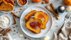 Pumpkin French Toast alla cannella: il brunch d’autunno pronto in padella