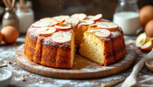 CIAMBELLA DI MELE SOFFICE E ALTA, ricetta facile e veloce