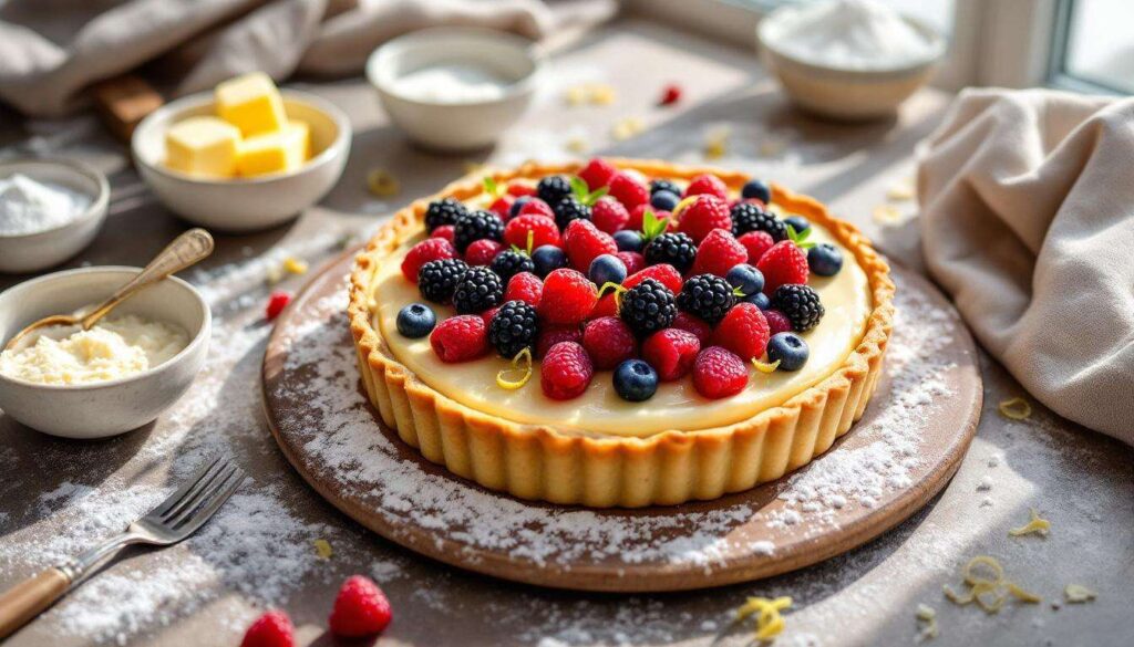 CROSTATA CREMA al MASCARPONE e FRUTTI DI BOSCO facile