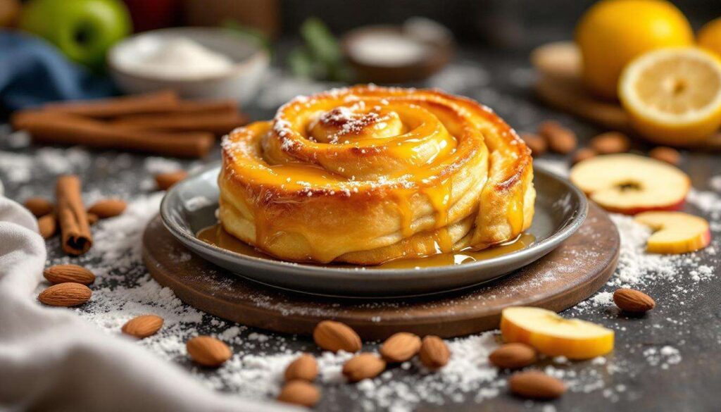 Rotolo al miele con mele: una ricetta semplice per prodotti da forno originali