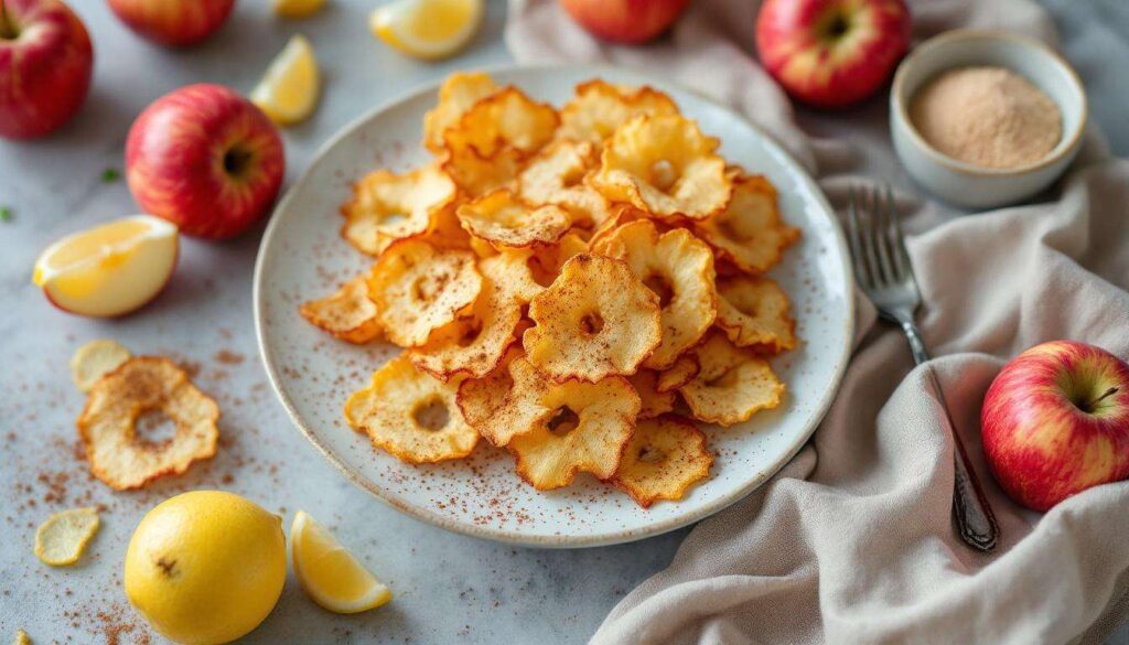 Chips di mela al forno: croccanti e leggere, con un tocco di cannella