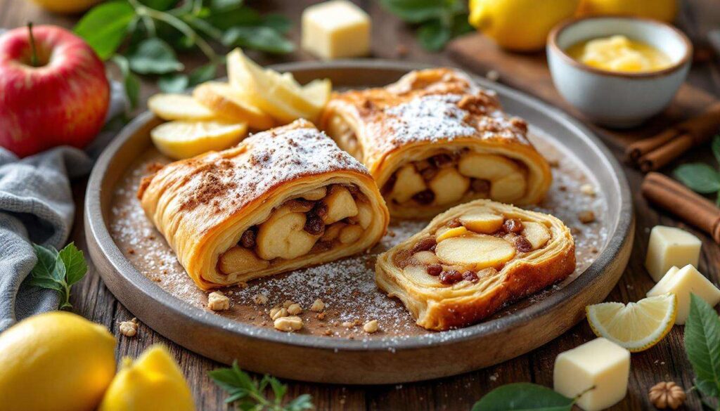 STRUDEL DI MELE CON PASTA SFOGLIA facile, veloce e delizioso